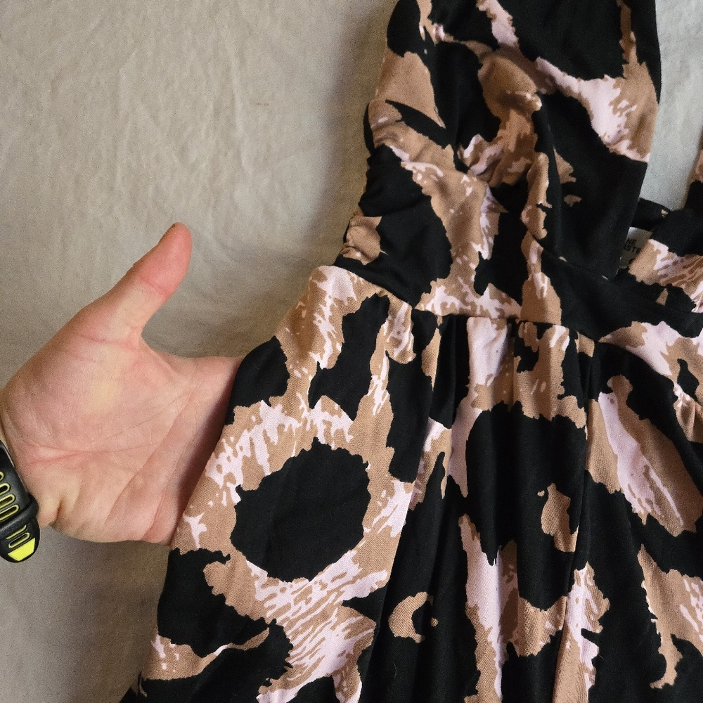 Diane Von Furstenberg x Target Leopard Plunge Halter Neck Wide Leg Jumpsuit - Picture 7 of 11